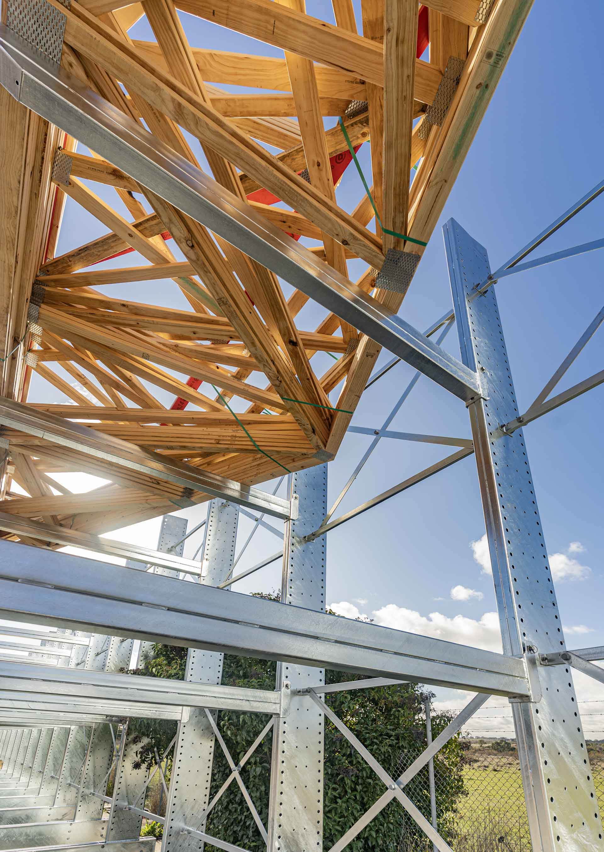 Emrack Galvanised Cantilever Racking at Melbourne Truss site in Somerton, Victoria